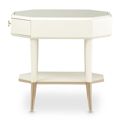 La Rachelle Octagonal End Table - Champagne