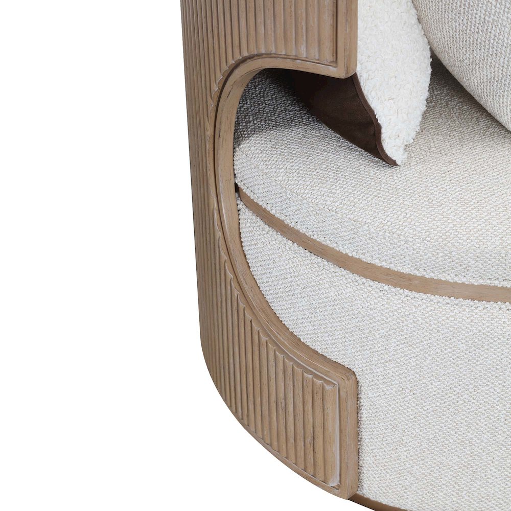 West Kensington Chaise - Buff/Seal Salt Caramel