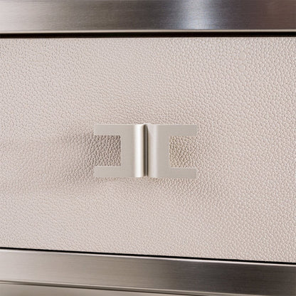 Roxbury Park Metal Nightstand - Stainless Steel
