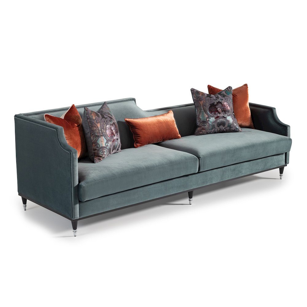 La Francaise Mansion Sofa - Azure/Black