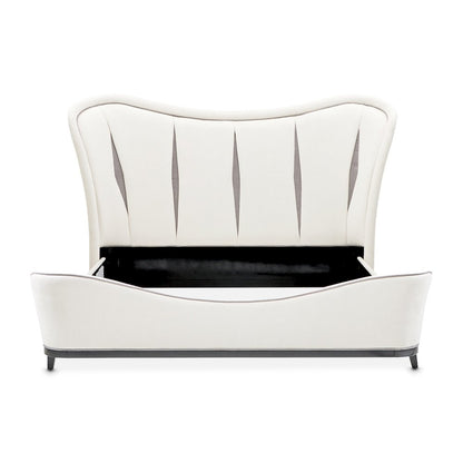 Tuxedo Eastern King Upholstered Bed - Piano Keyboard