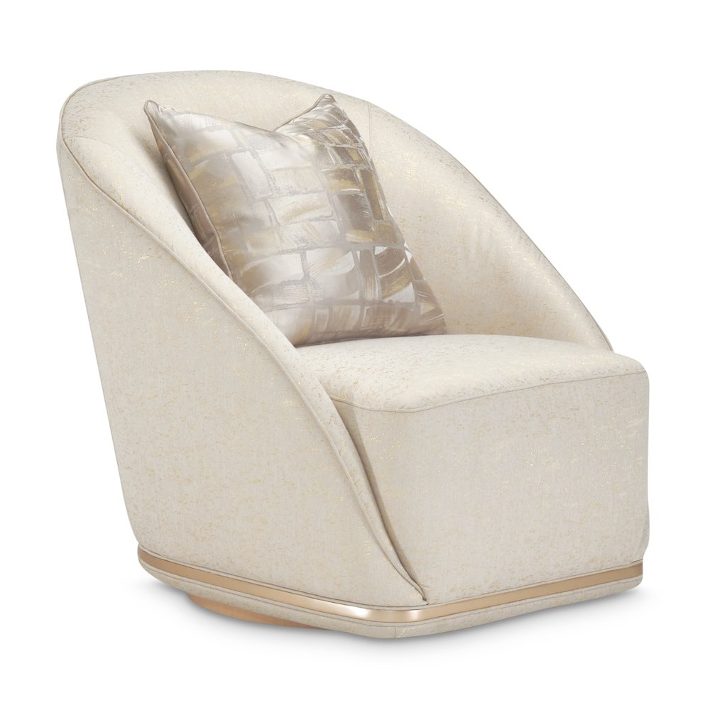La Rachelle Swivel Chair - Gold Rush/Champagne