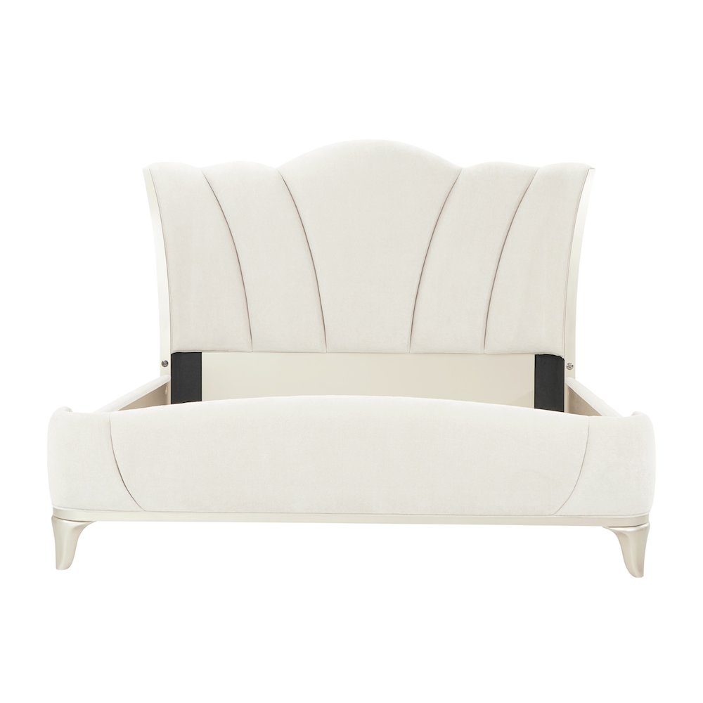 La Marisia Upholstered Queen Bed - Tranquil/Champagne Gold