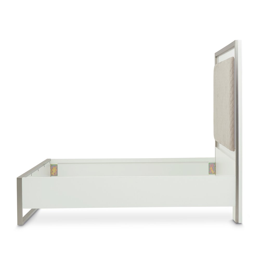 Marquee Queen Panel Bed - Cloud White