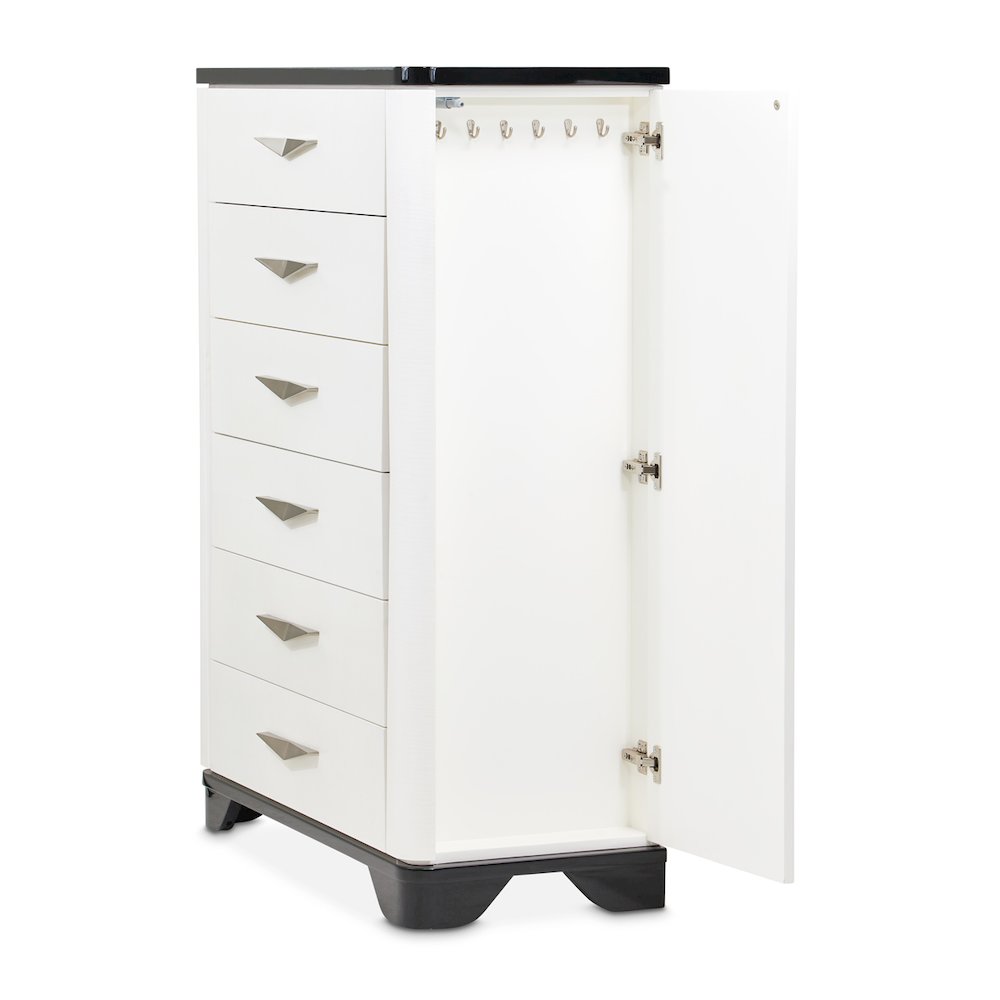 Tuxedo 6-Drawer Chest - Piano Keyboard