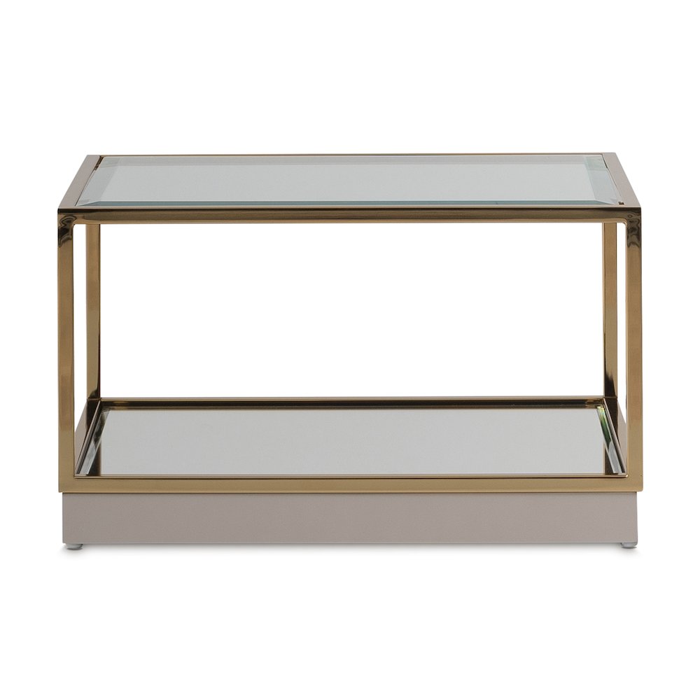 Savannah Breeze Short Cocktail Table, Set of 2 - Bright Gold