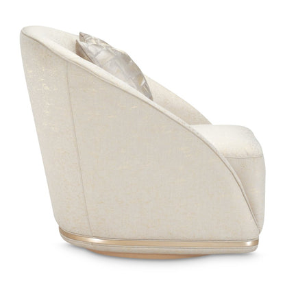 La Rachelle Swivel Chair - Gold Rush/Champagne