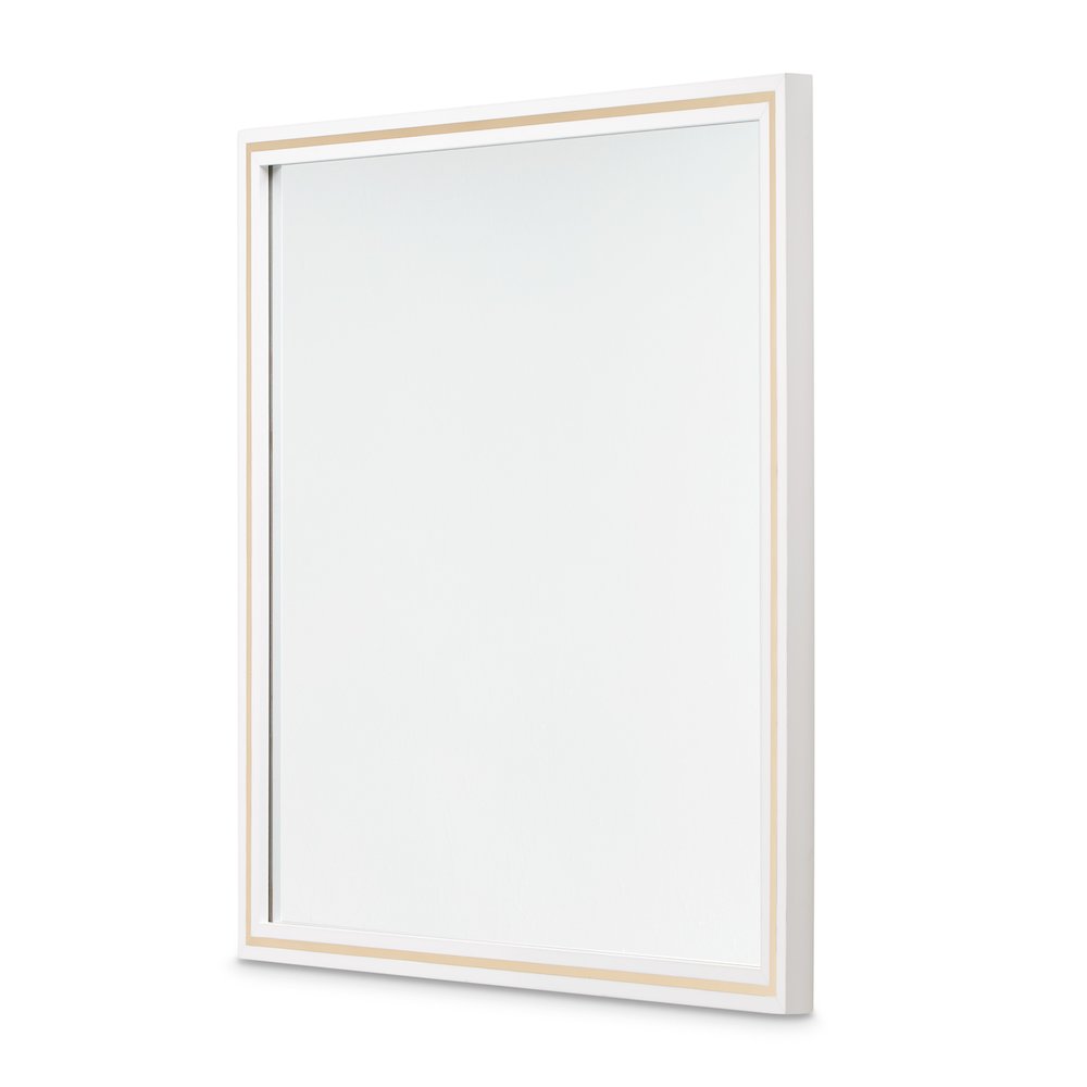 Palm Gate Wall Mirror - Cloud White