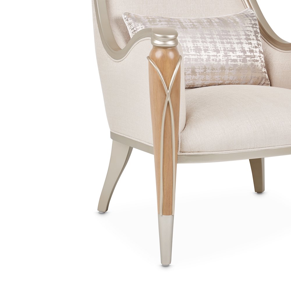 Villa Cherie Accent Chair - Pearl/Caramel