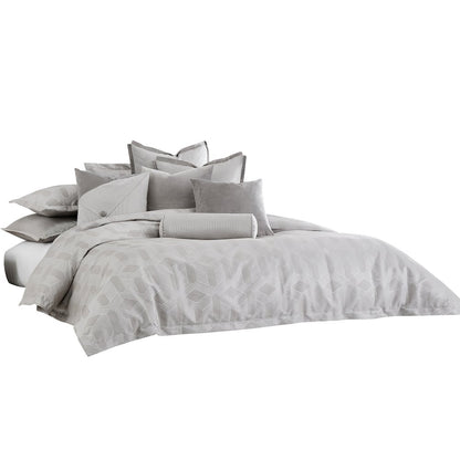 Nouveau 9-Piece Queen Duvet Set - Dove