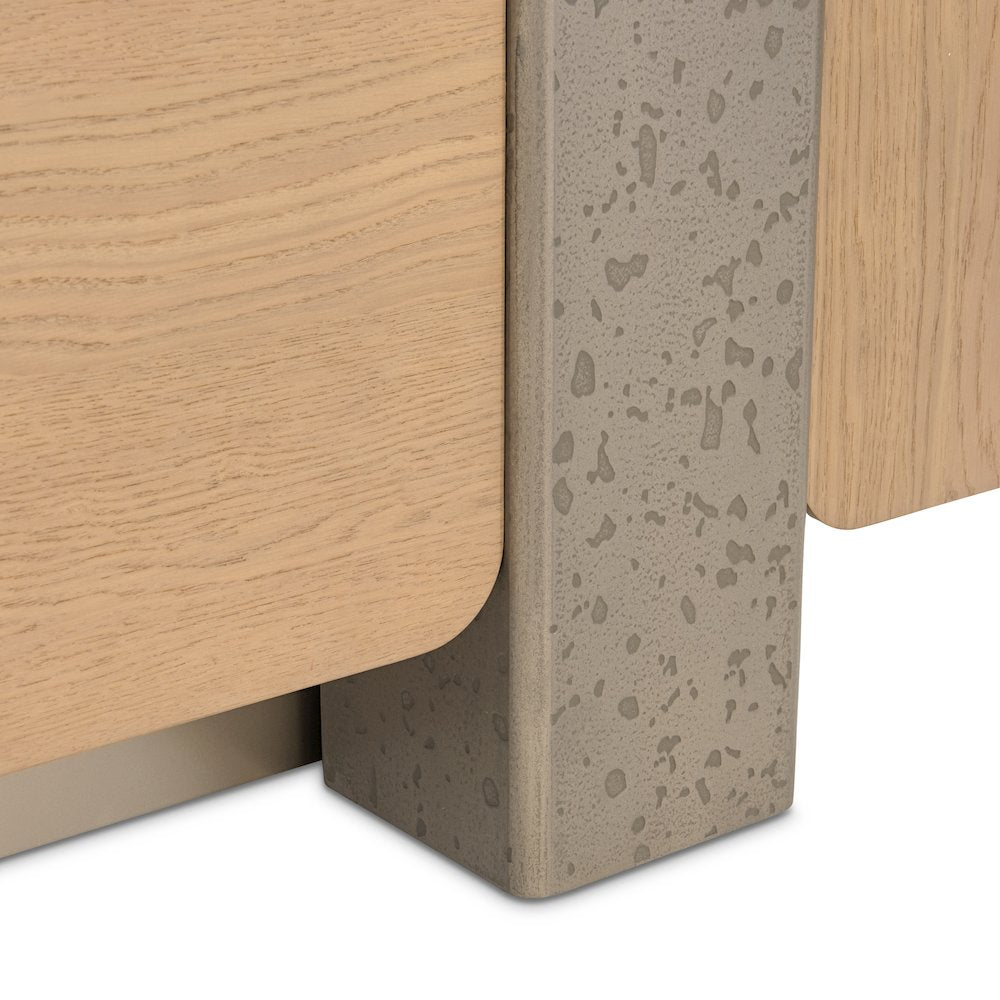 Bristol Point Media Cabinet - Saddle Brown