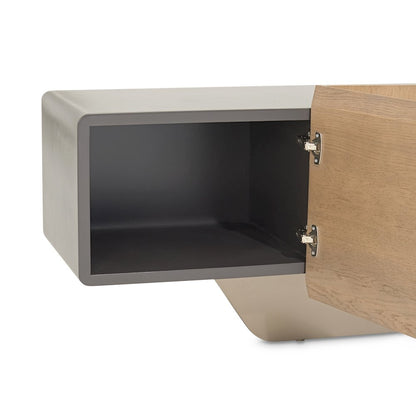 Bristol Point Media Cabinet - Saddle Brown