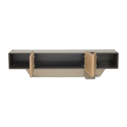 Bristol Point Media Cabinet - Saddle Brown