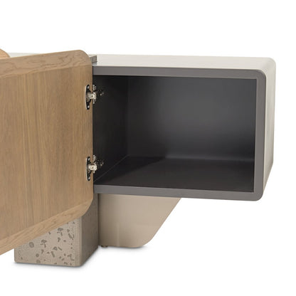 Bristol Point Media Cabinet - Saddle Brown