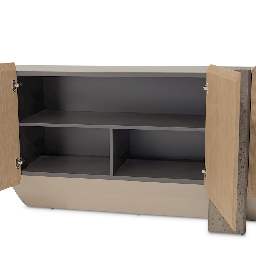 Bristol Point Console Table - Saddle Brown