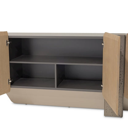 Bristol Point Console Table - Saddle Brown