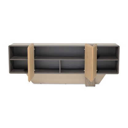 Bristol Point Console Table - Saddle Brown