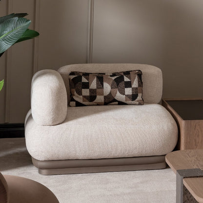 Bristol Point LAF Chair - Fawn/Saddle Brown