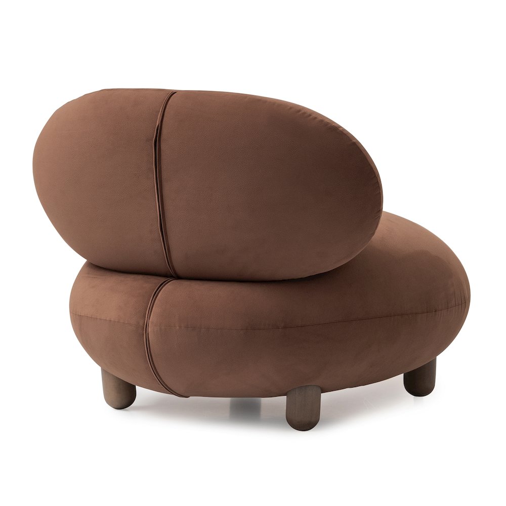 Bristol Point Accent Chair - Fawn/Saddle Brown