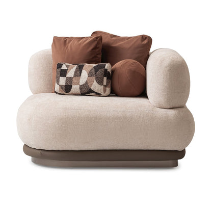 Bristol Point Corner Unit - Fawn/Saddle Brown