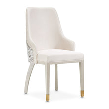 Carmela Dining Arm Chair - Shimmer Ivory