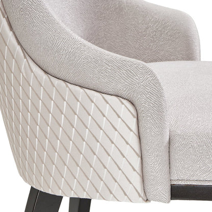 Carmela Dining Arm Chair - Glossy Charcoal Sand Set of 2
