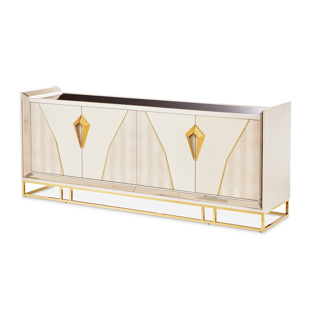 Carmela Console Table - Shimmer Ivory