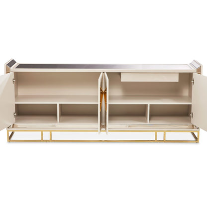 Carmela Console Table - Shimmer Ivory