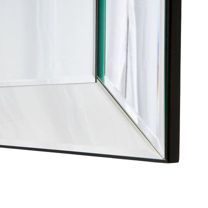 Carmela Wall Mirror - Glossy Charcoal Sand