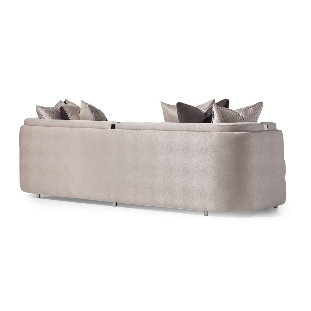Carmela Mansion Sofa - Zinc/Silver