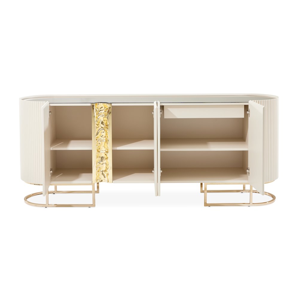 Lisbon Console Table - Silken Matte Cream