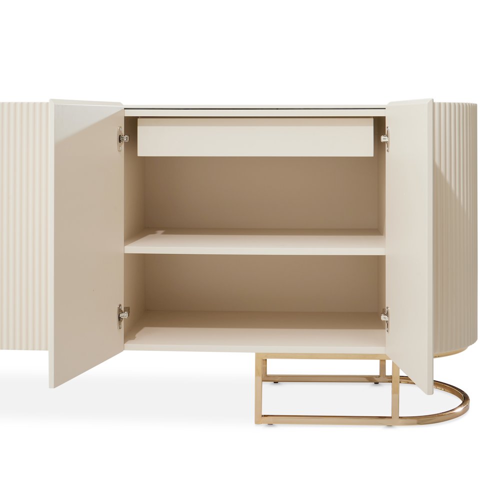 Lisbon Console Table - Silken Matte Cream