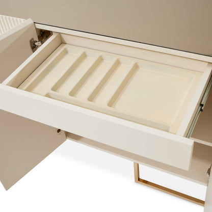 Lisbon Console Table - Silken Matte Cream