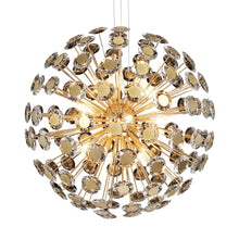 Pendant 18 Light-Round Crystal Chandelier - Gold