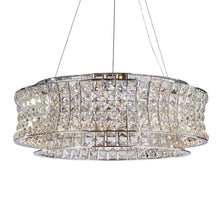Galaxy 24" Round LED Crystal Chandelier - Chrome