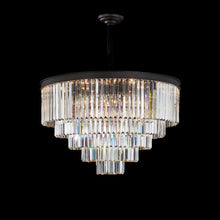 Allure 21-Light Round Crystal Chandelier - Matte Black