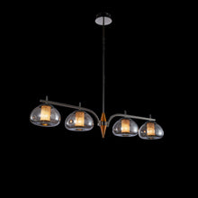 Ember 4-Light LED Chandelier - Smoke/Black Pearl