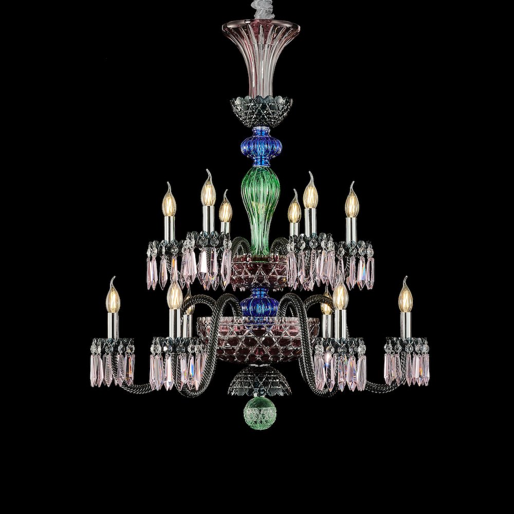 Noir 12-Light Traditional Crystal Chandelier