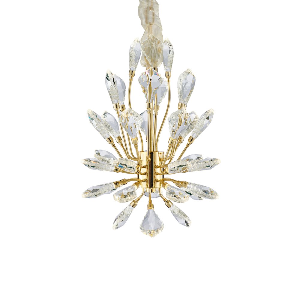 Astra 18" Crystal LED Chandelier - Gold