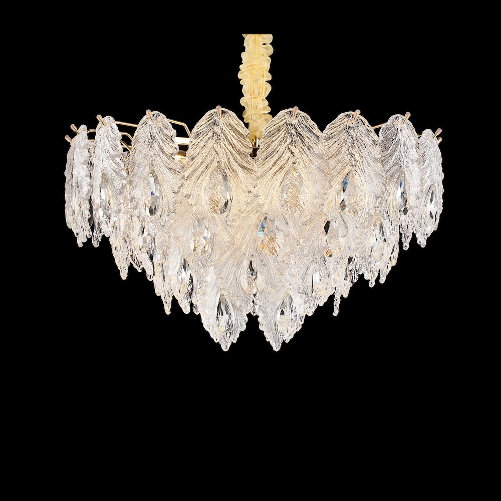 Orlisse 9-Light Acrylic Chandelier - Gold