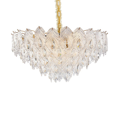 Orlisse 18-Light Acrylic Chandelier - Gold
