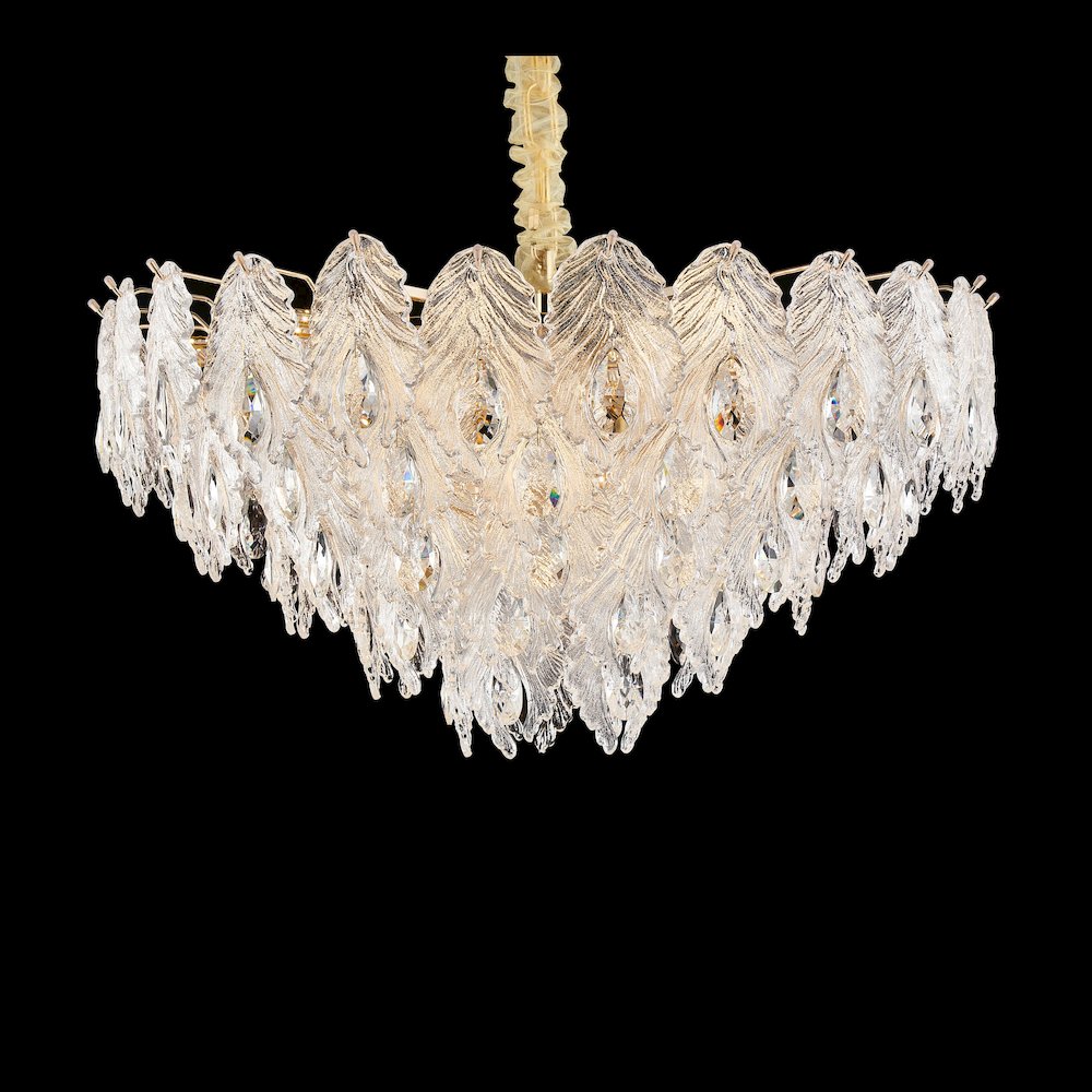 Orlisse 18-Light Acrylic Chandelier - Gold