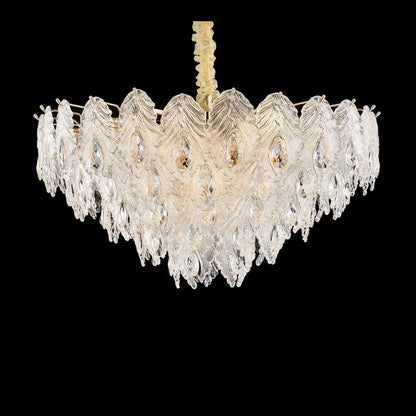 Orlisse 18-Light Acrylic Chandelier - Gold