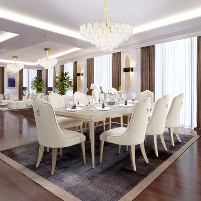 Orlisse 18-Light Acrylic Chandelier - Gold