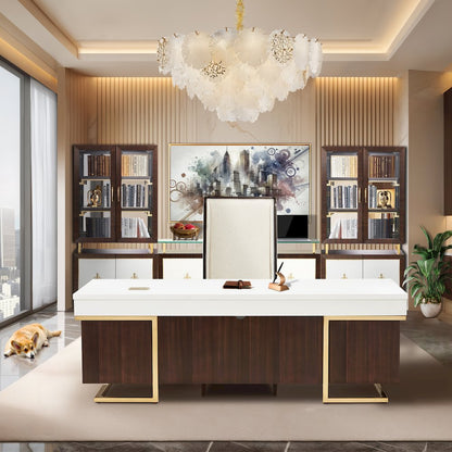 Almara 18-Light Frosted Glass Chandelier - Frost/Gold