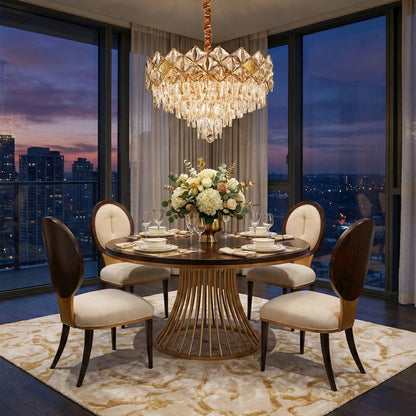 Regalia 13-Light Crystal Chandelier - Gold