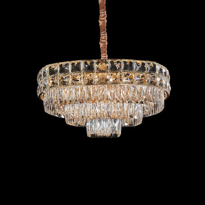 Soleil 13-Light Crystal Chandelier - Gold