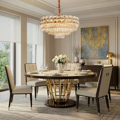 Soleil 13-Light Crystal Chandelier - Gold