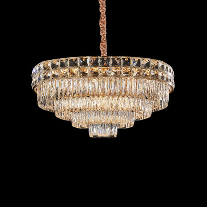 Soleil 22-Light Crystal Chandelier - Gold