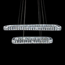 Enterprise Modern Rectangular Crystal Chandelier - Chrome